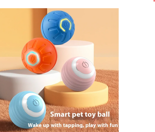 Interactive Smart Dog Toy Ball – Auto-Moving USB Rechargeable Pet Toy