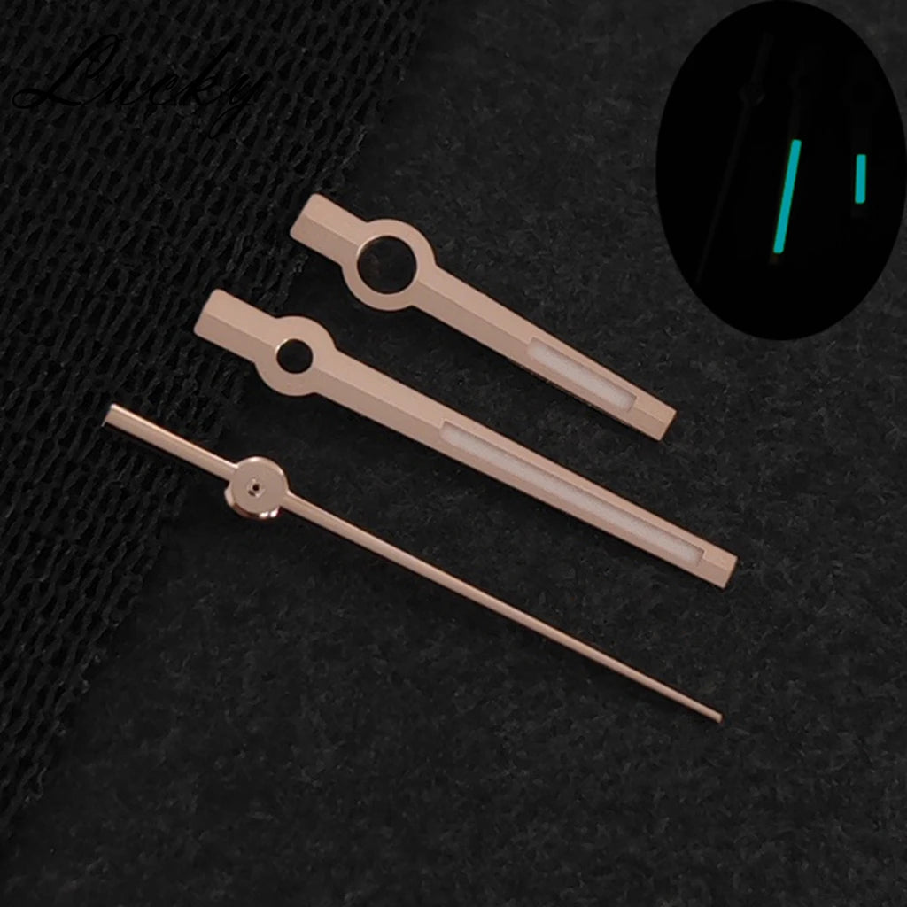 High Quality Watch Hands BGW9 Luminous /C3 Green Luminous Black Silver Gold Rose Watch Accessories Fit NH35/NH36/4R/7S Movement