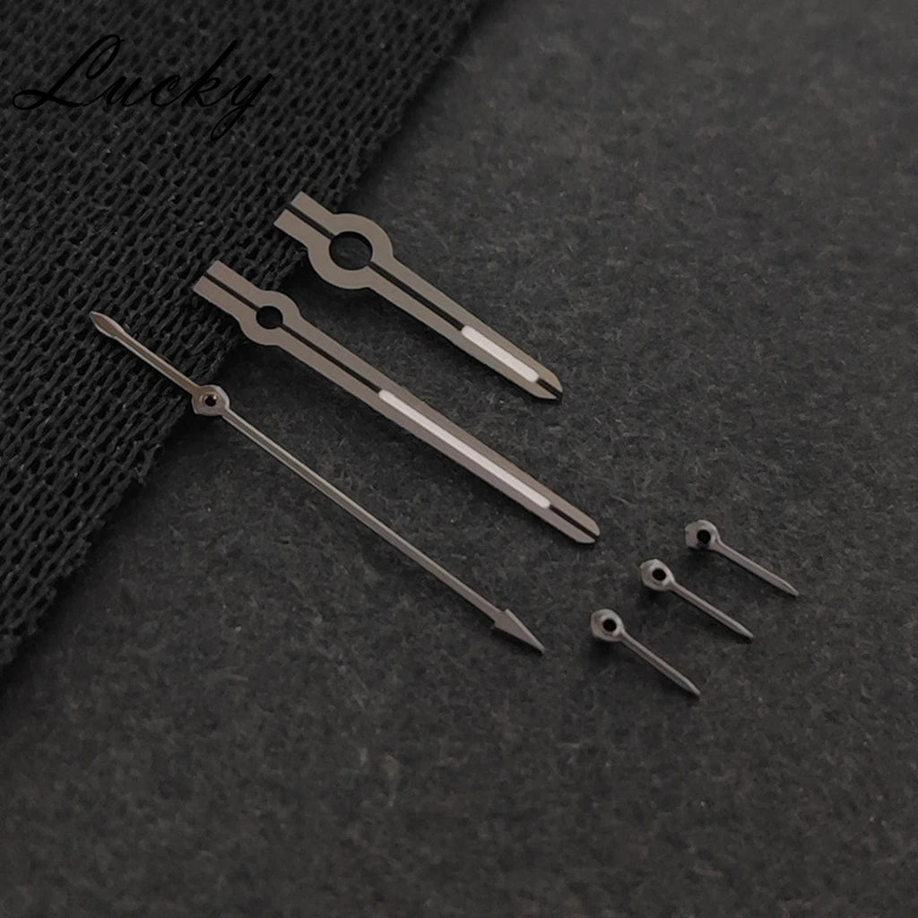 High Quality 6Pins VK63 Watch Hands Silver Black Gold Rose Hands Green Luminous Watches Pointers Fit VK63 VK63A  Quartz Movement