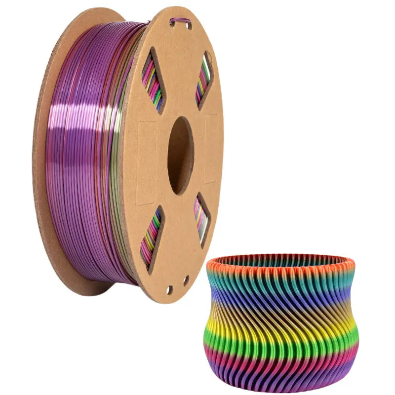 Rainbow PLA 3D Printer Filament 1.75mm Multi-Color Changing Filament 3D Printing PLA Filament,Multiple Options