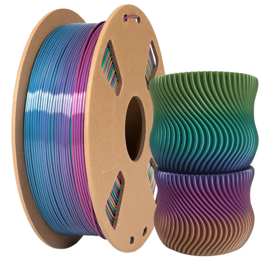 Rainbow PLA 3D Printer Filament 1.75mm Multi-Color Changing Filament 3D Printing PLA Filament,Multiple Options