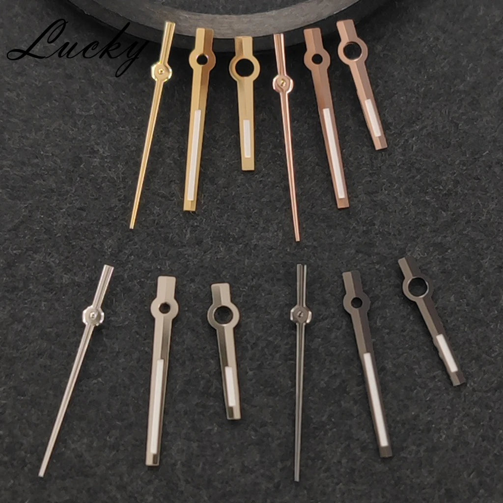 NH35 Hands Rose Gold Silver Gold Watch Hands Green Luminous For NH35/NH36/4R/7S Movement Watch Accessories