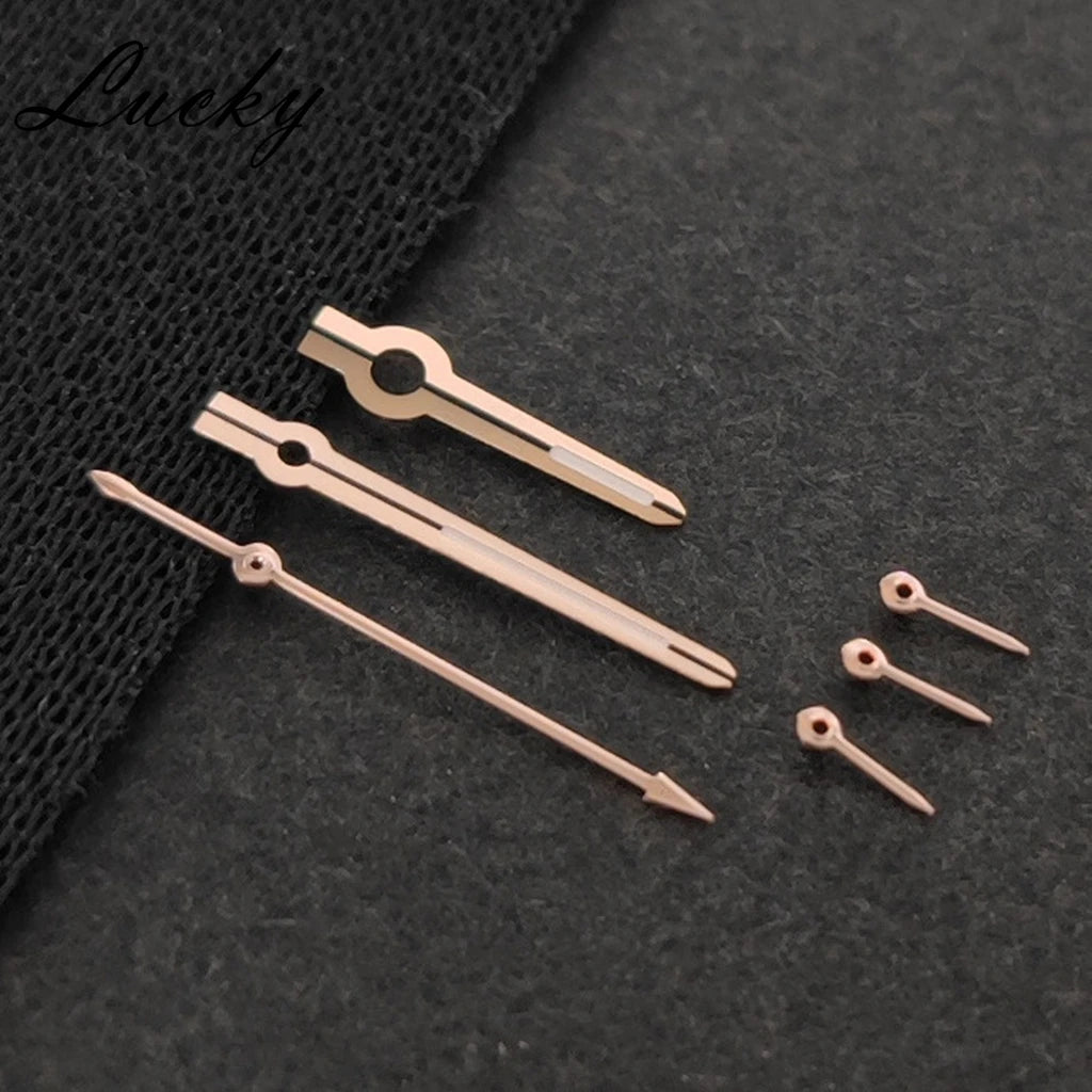 High Quality 6Pins VK63 Watch Hands Silver Black Gold Rose Hands Green Luminous Watches Pointers Fit VK63 VK63A  Quartz Movement
