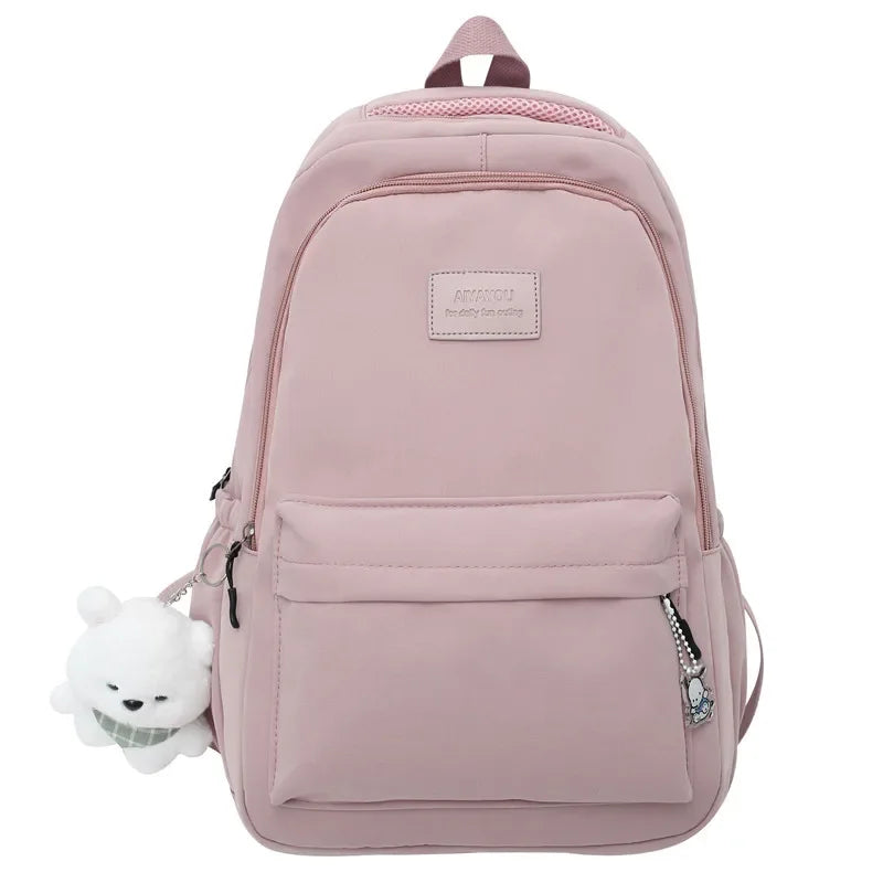 New Female Fashion Lady High Capacity Waterproof College Backpack Trendy Women Laptop School Bags Cute Girl Travel Book Bag Cool