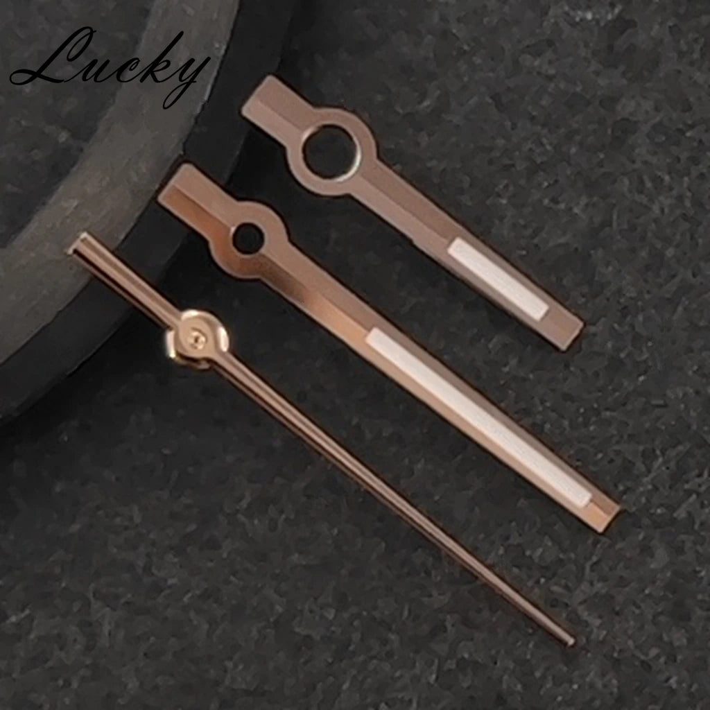 NH35 Hands Rose Gold Silver Gold Watch Hands Green Luminous For NH35/NH36/4R/7S Movement Watch Accessories