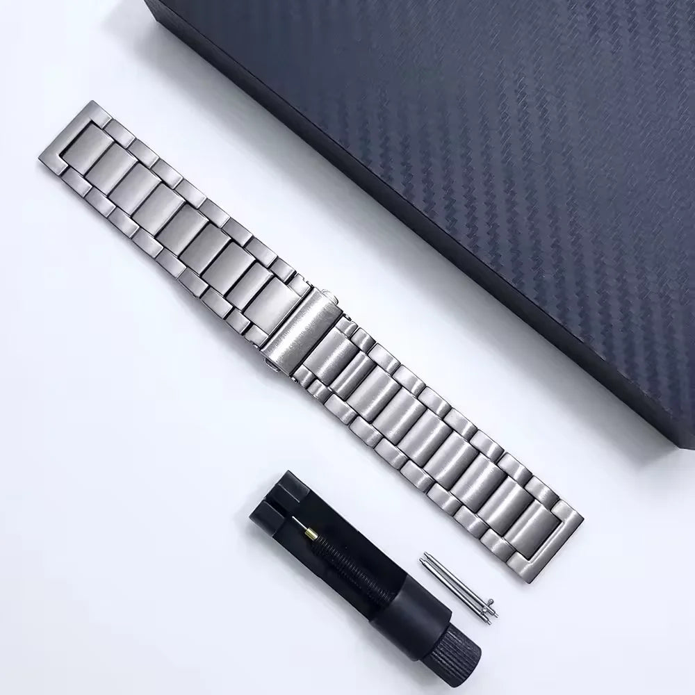18mm 20mm 22mm Metal Band for Garmin Forerunner 55 265 965 165 255S 265S Venu 3S/Active 5/Vivomove Trend Stainless Steel Strap