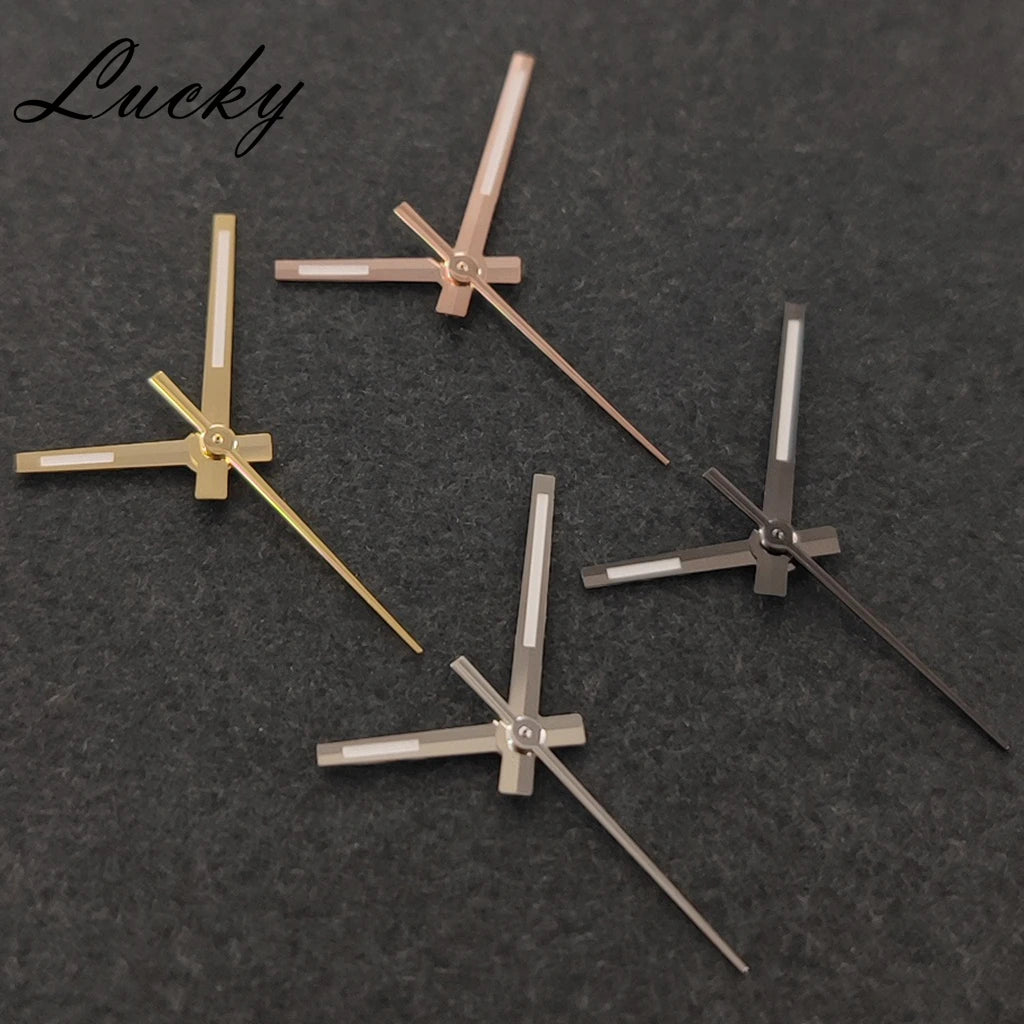 NH35 Hands Rose Gold Silver Gold Watch Hands Green Luminous For NH35/NH36/4R/7S Movement Watch Accessories