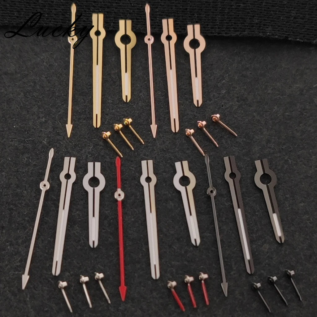 High Quality 6Pins VK63 Watch Hands Silver Black Gold Rose Hands Green Luminous Watches Pointers Fit VK63 VK63A  Quartz Movement