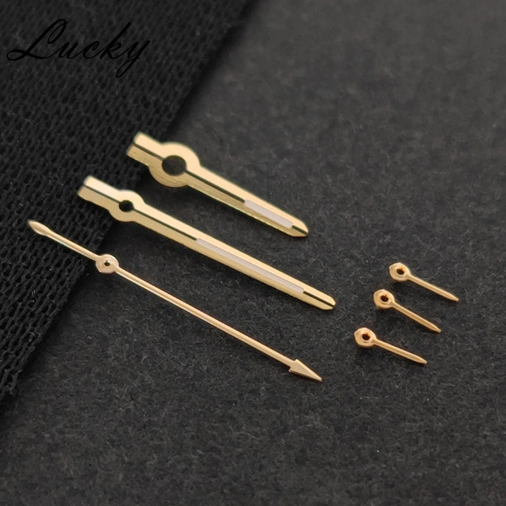High Quality 6Pins VK63 Watch Hands Silver Black Gold Rose Hands Green Luminous Watches Pointers Fit VK63 VK63A  Quartz Movement