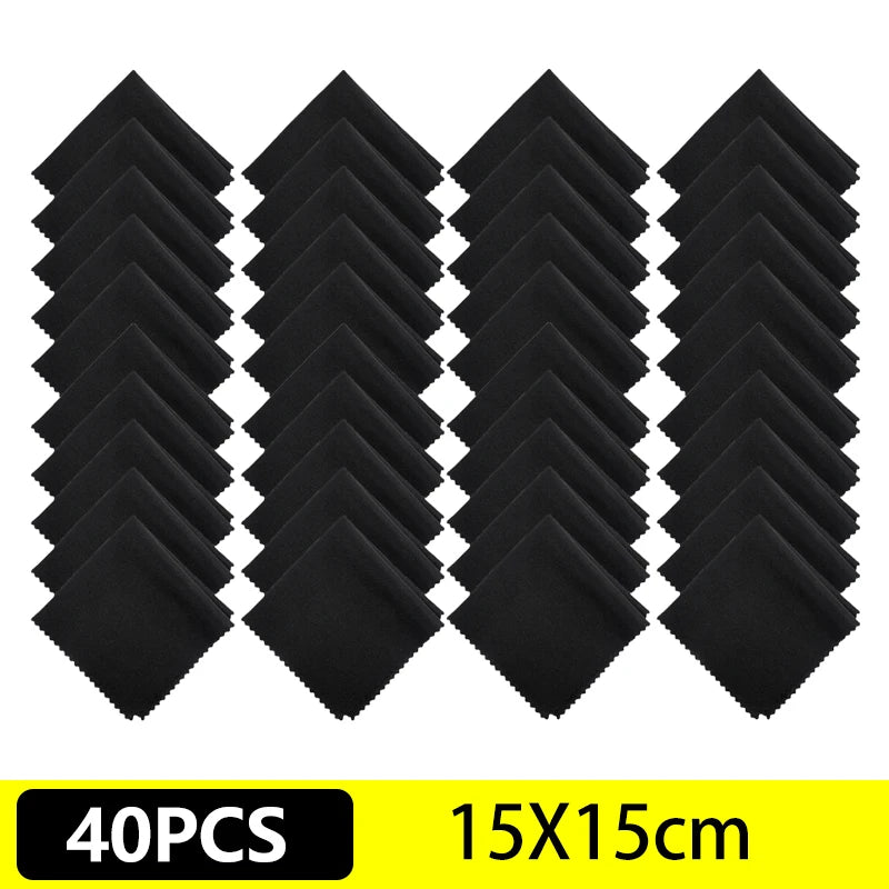 10/20/40Pcs Microfiber Cleaning Cloth for Glasses Lens Laptop PC Computer Mobile Phone Screen Cleaning Wipes Cleaner Cloth
