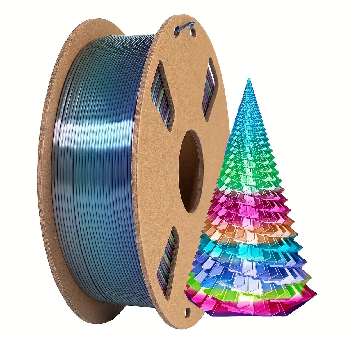 Rainbow PLA 3D Printer Filament 1.75mm Multi-Color Changing Filament 3D Printing PLA Filament,Multiple Options