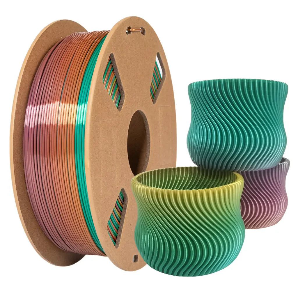 Rainbow PLA 3D Printer Filament 1.75mm Multi-Color Changing Filament 3D Printing PLA Filament,Multiple Options