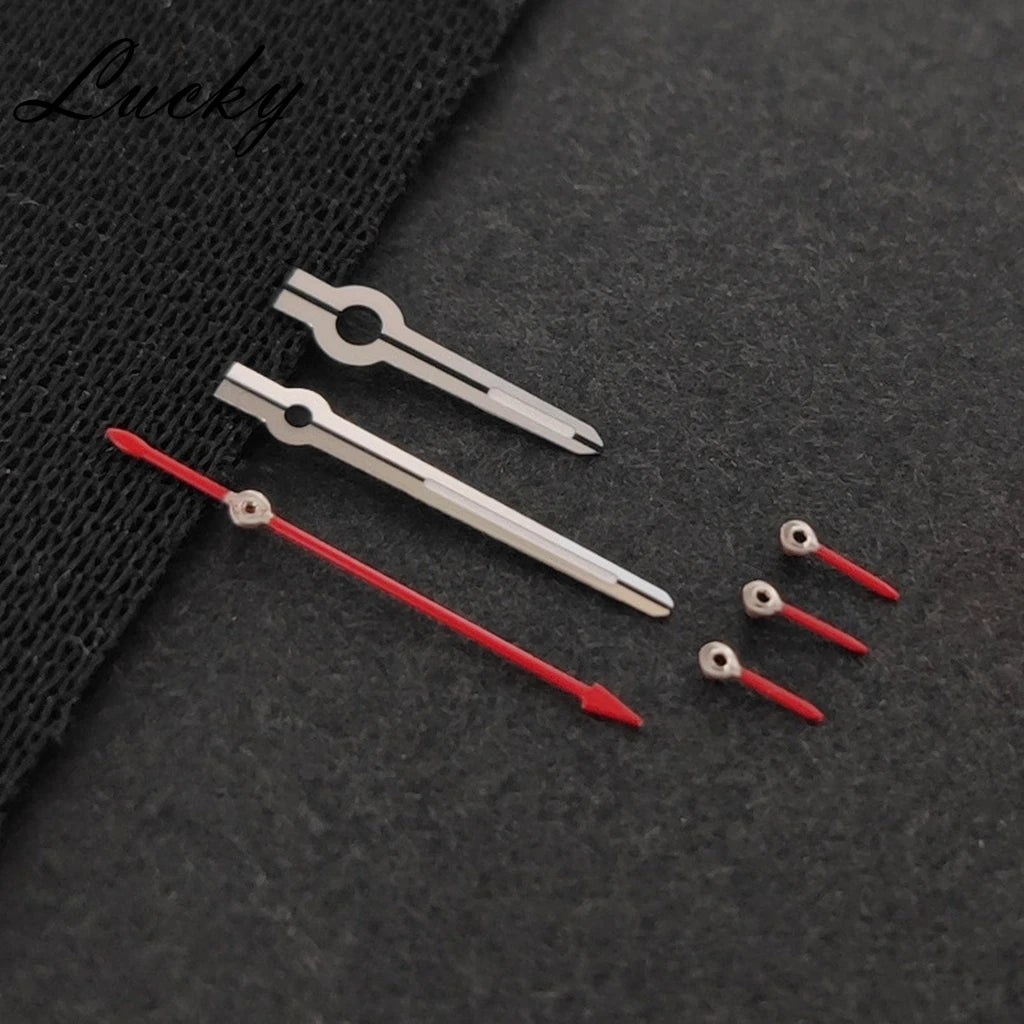 High Quality 6Pins VK63 Watch Hands Silver Black Gold Rose Hands Green Luminous Watches Pointers Fit VK63 VK63A  Quartz Movement