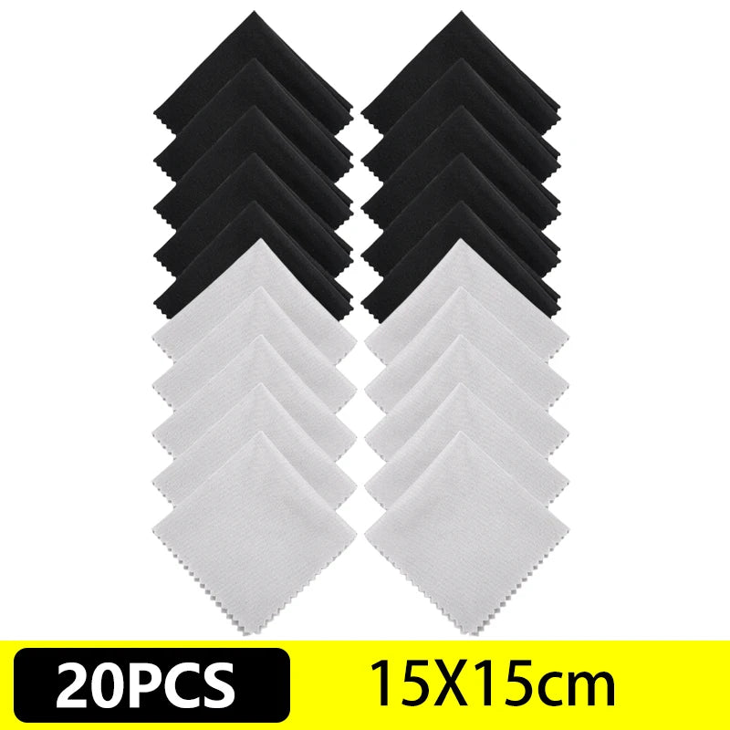 10/20/40Pcs Microfiber Cleaning Cloth for Glasses Lens Laptop PC Computer Mobile Phone Screen Cleaning Wipes Cleaner Cloth