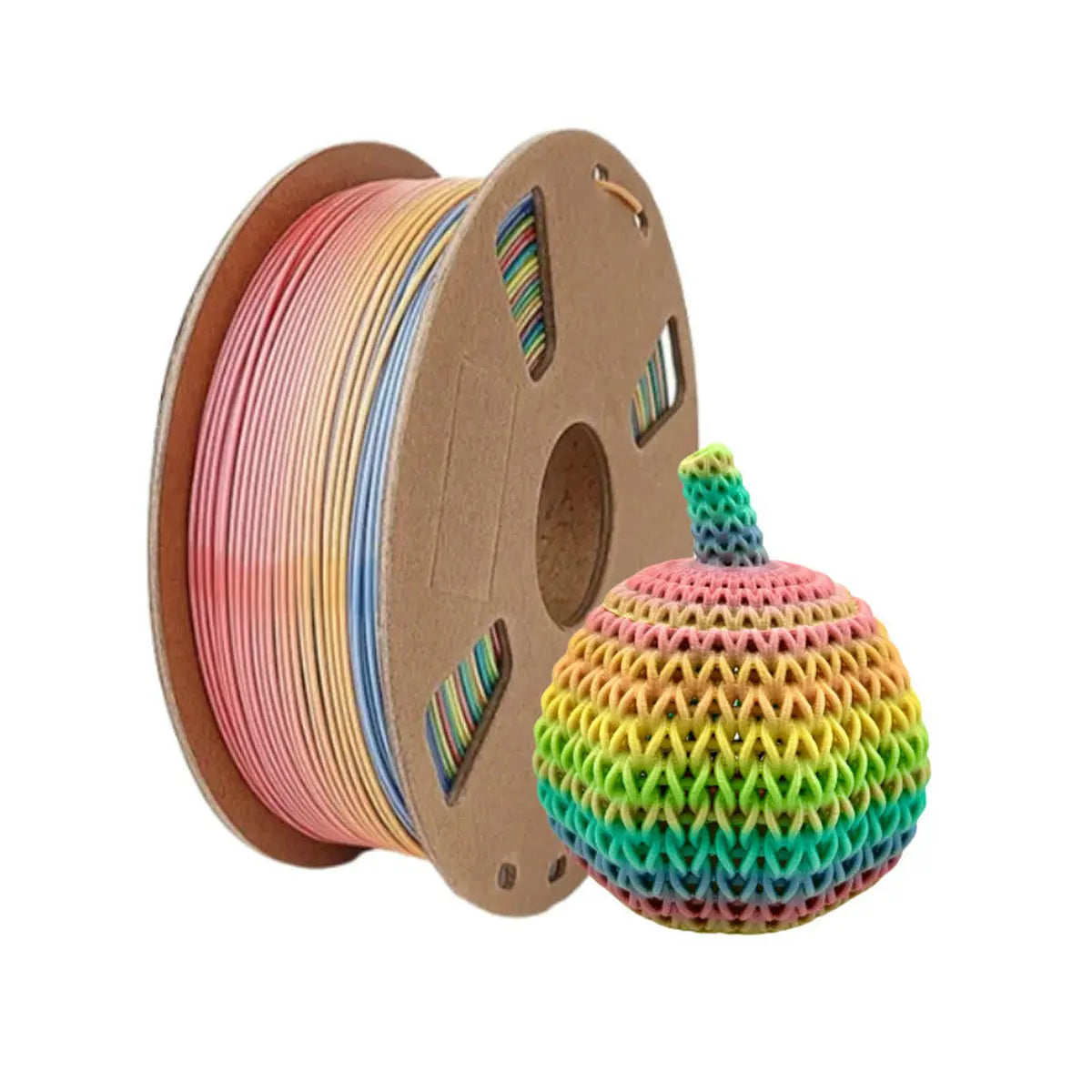 Rainbow PLA 3D Printer Filament 1.75mm Multi-Color Changing Filament 3D Printing PLA Filament,Multiple Options