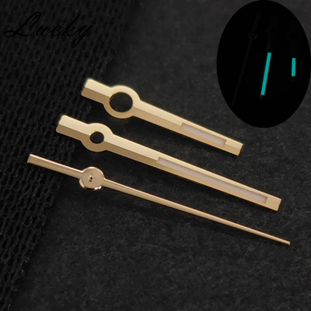 High Quality Watch Hands BGW9 Luminous /C3 Green Luminous Black Silver Gold Rose Watch Accessories Fit NH35/NH36/4R/7S Movement