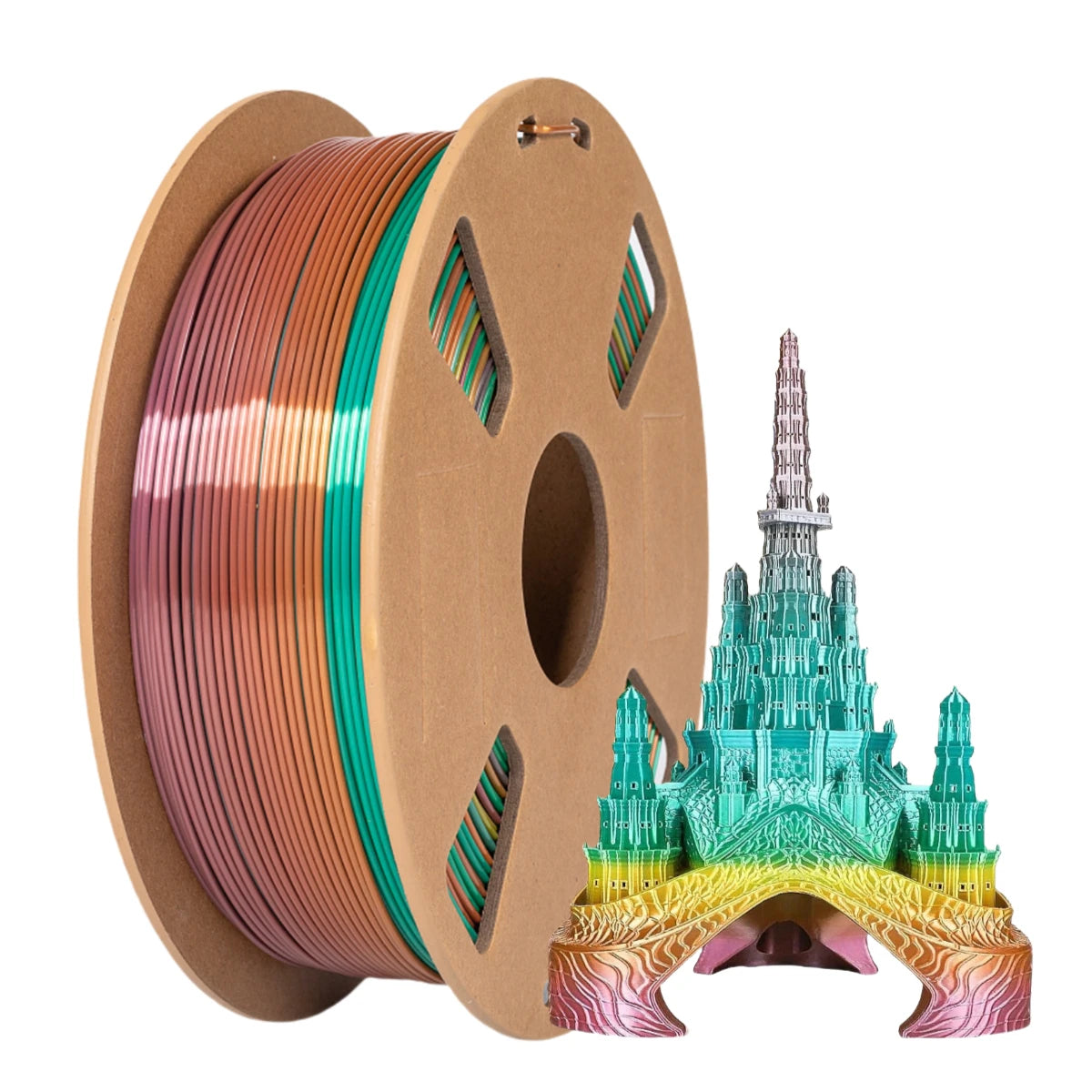 Rainbow PLA 3D Printer Filament 1.75mm Multi-Color Changing Filament 3D Printing PLA Filament,Multiple Options