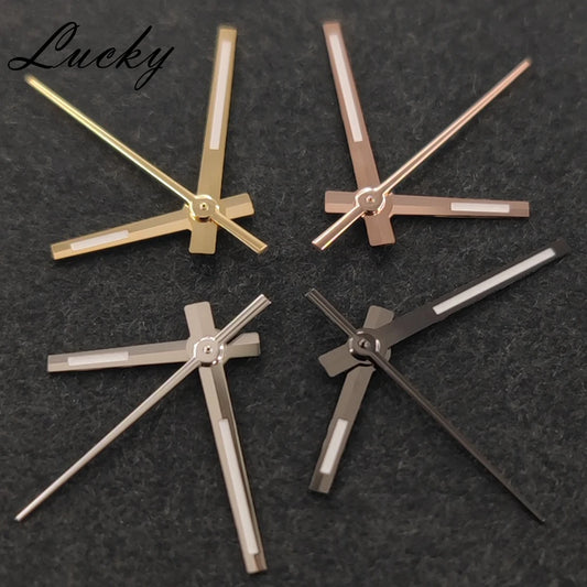 NH35 Hands Rose Gold Silver Gold Watch Hands Green Luminous For NH35/NH36/4R/7S Movement Watch Accessories