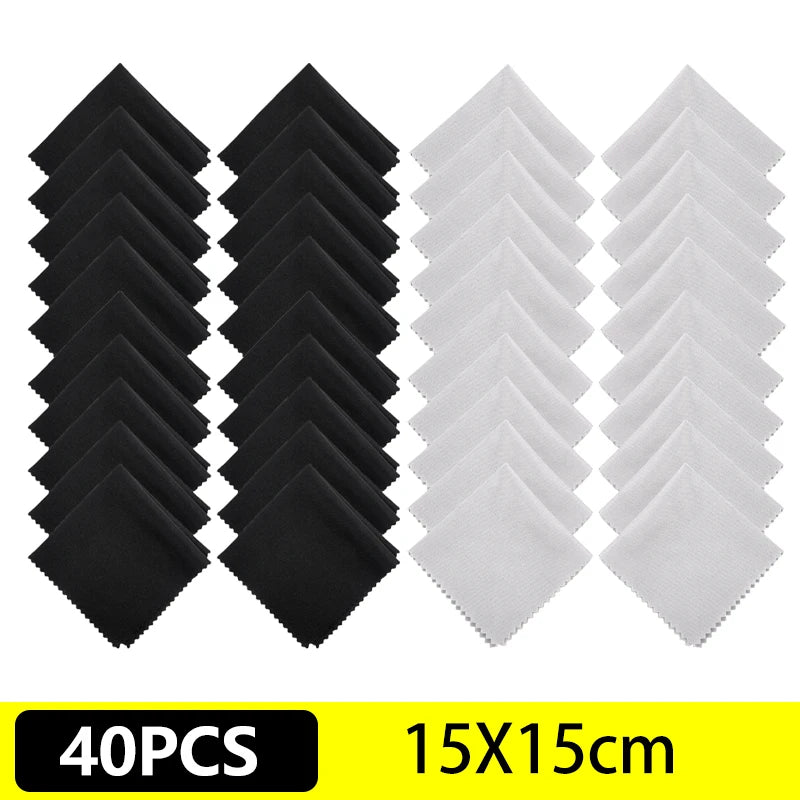 10/20/40Pcs Microfiber Cleaning Cloth for Glasses Lens Laptop PC Computer Mobile Phone Screen Cleaning Wipes Cleaner Cloth