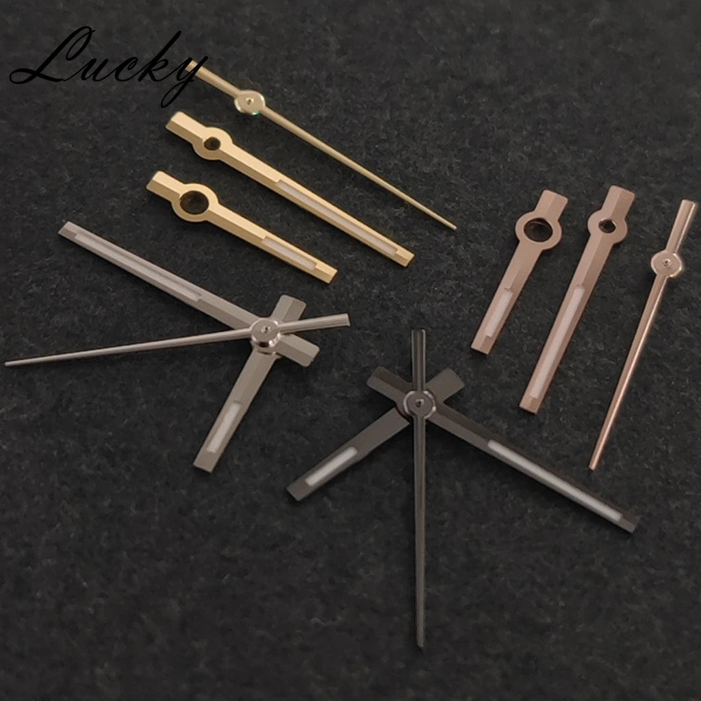 High Quality Watch Hands BGW9 Luminous /C3 Green Luminous Black Silver Gold Rose Watch Accessories Fit NH35/NH36/4R/7S Movement