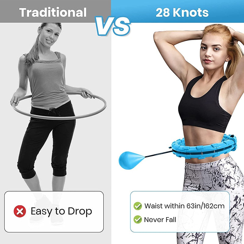 Smart Weighted Fit Hoop – Waist Trainer & Core Toner for Adults